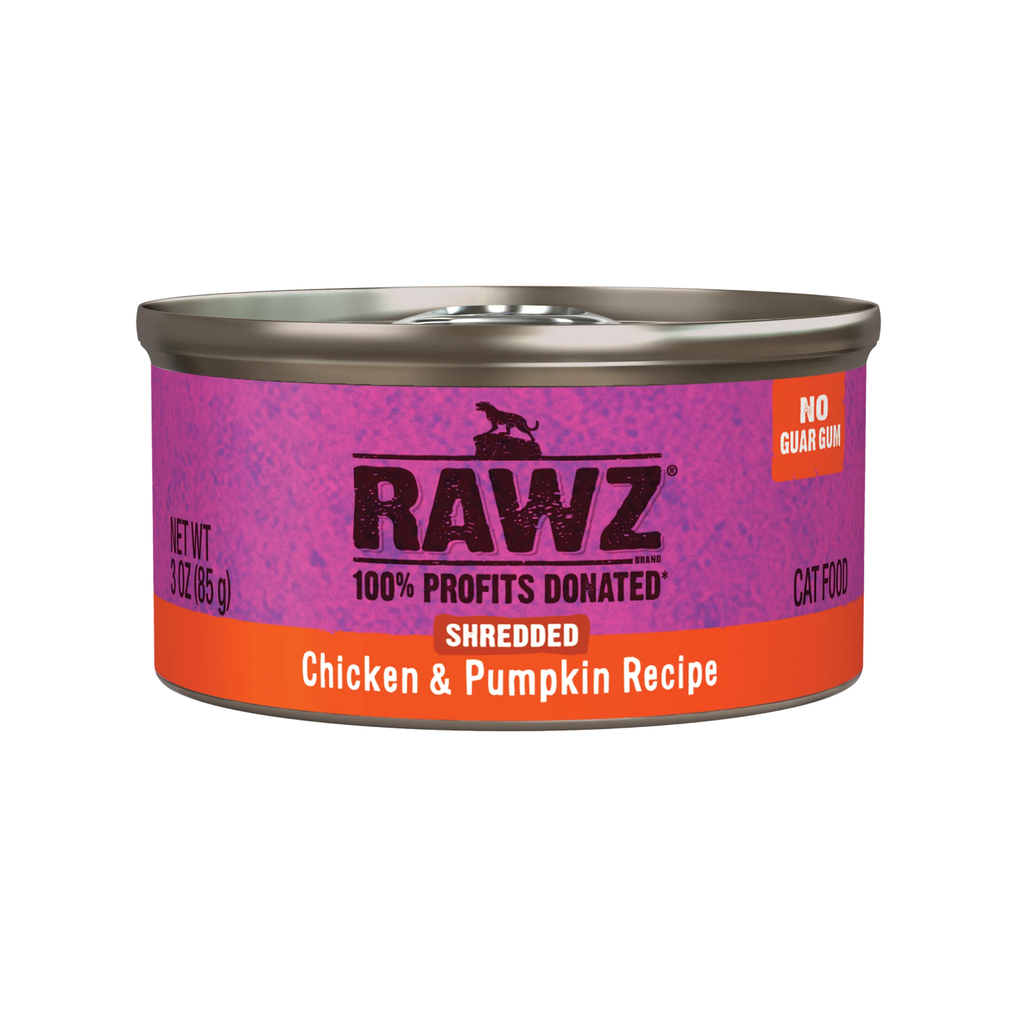 Rawz canned cat food chicken and pumpkin