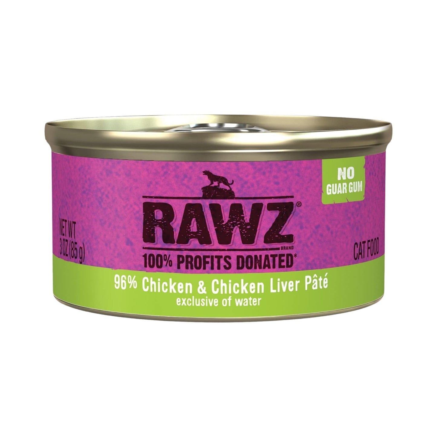 Rawz chicken and liver pate cat food