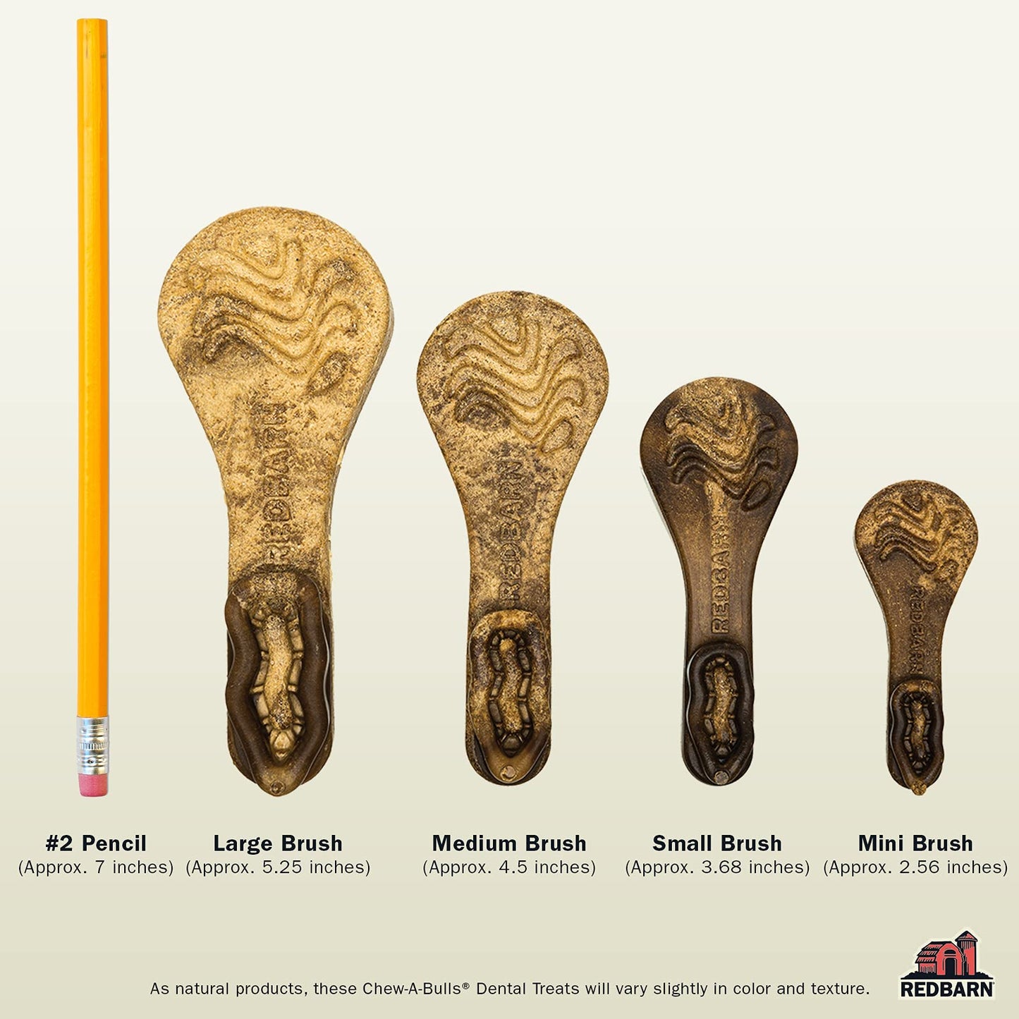 Redbarn Chew - A - Bulls (Size: Large, Shape: Brush, 6 - Count (Pack of 1))