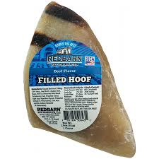 Redbarn filled hoof beef flavor filled dog treat