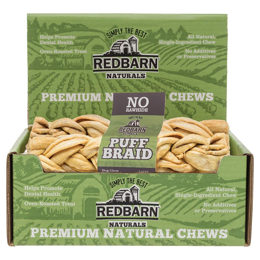 Redbarn Puff Braid Large Dog Treat (Pack of 1)