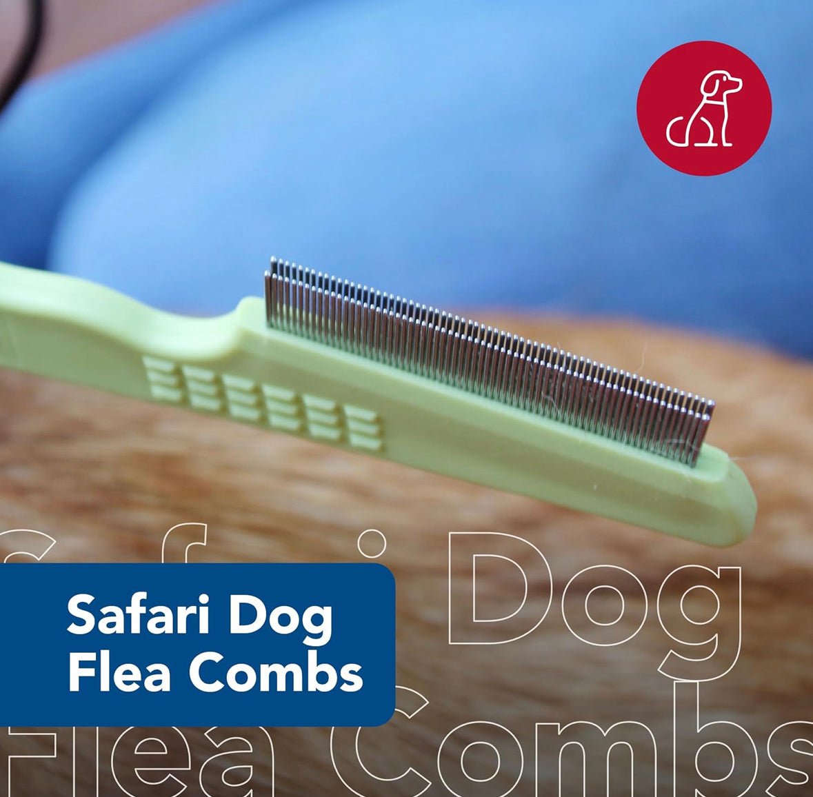 Safari double row flea comb