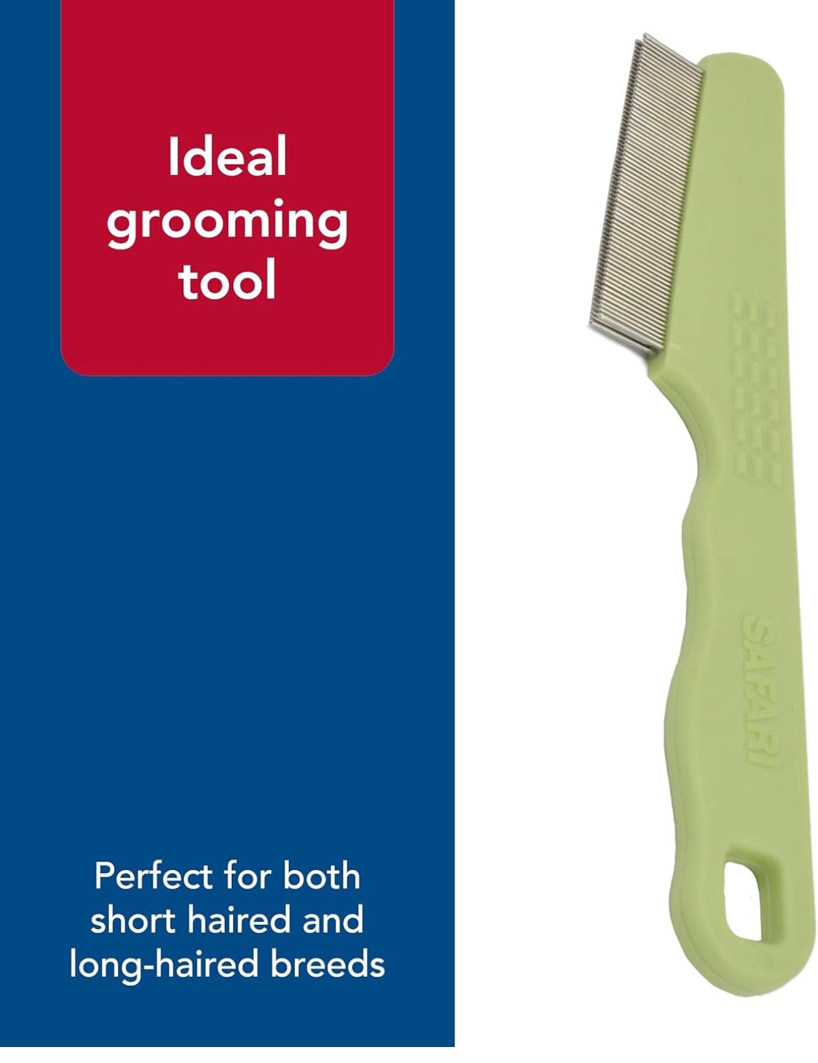 Safari double row flea comb