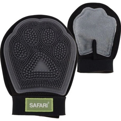 Safari Grooming Mitt For Pets - Traps hair for easy clean up