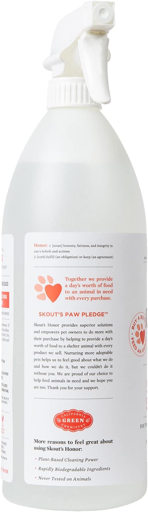 Skouts honor advanced formula severe mess stain & odor dog spray formula 35oz