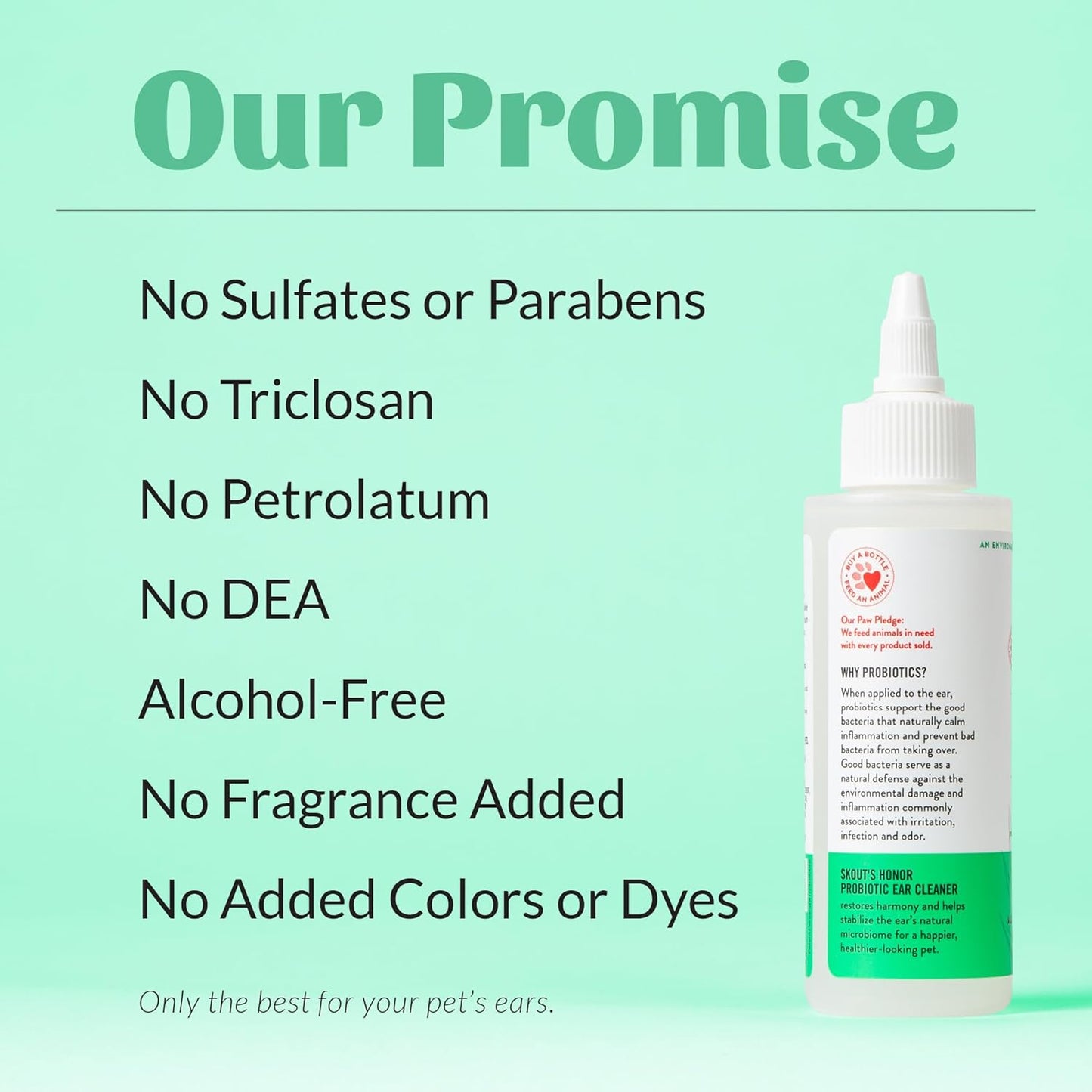 Skouts honor probiotic ear cleaner with aloe Vera 4 oz