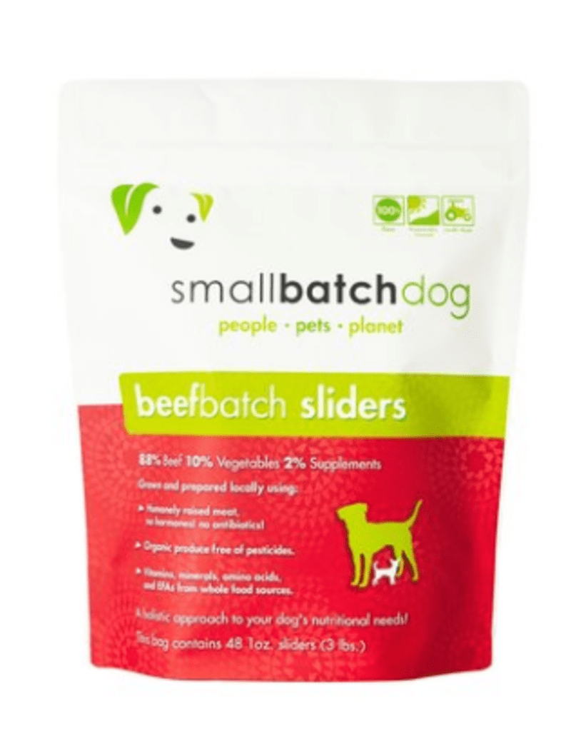 Smallbatch Frozen Dog Food 1 Oz Sliders | Beef 3 Lbs – High - Quality Raw Food for Dogs (Local Delivery or In - Store Pickup Only)