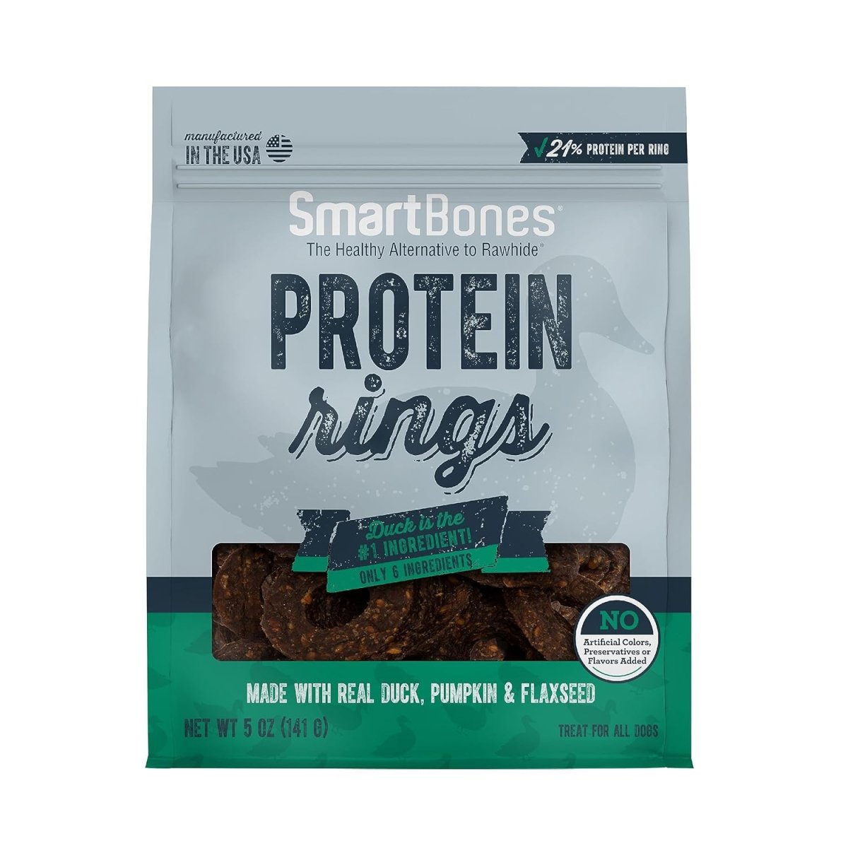 SmartBones Protein Rings with Real Duck, Pumpkin and Flaxseed, 5 OZ