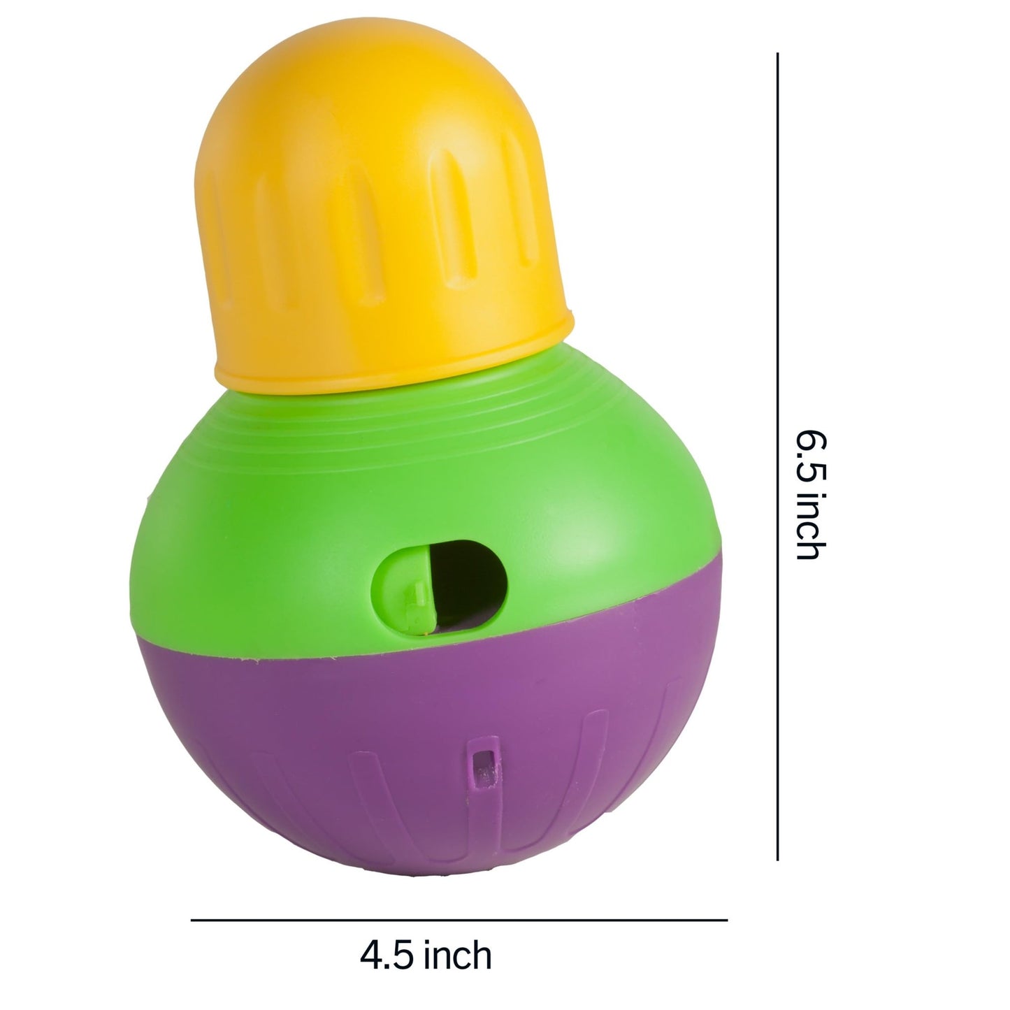 Starmark Treat Dispensing Bob - a - Lot Dog Toy, All Breed Sizes (Pack of 1)