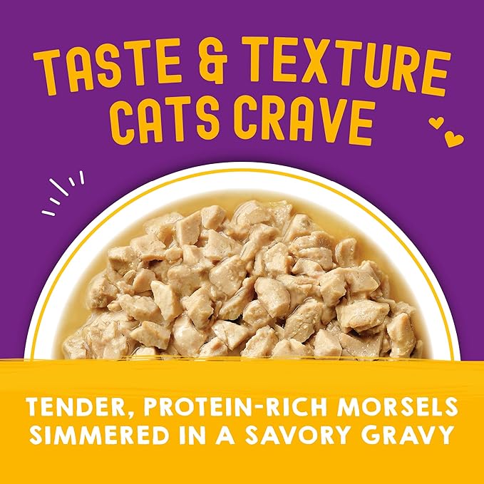STELLA & CHEWY'S CRAVINGS MORSELS WITH GRAVY CAT FOOD 2.8 OZ - CHICKEN & CHICKEN LIVER