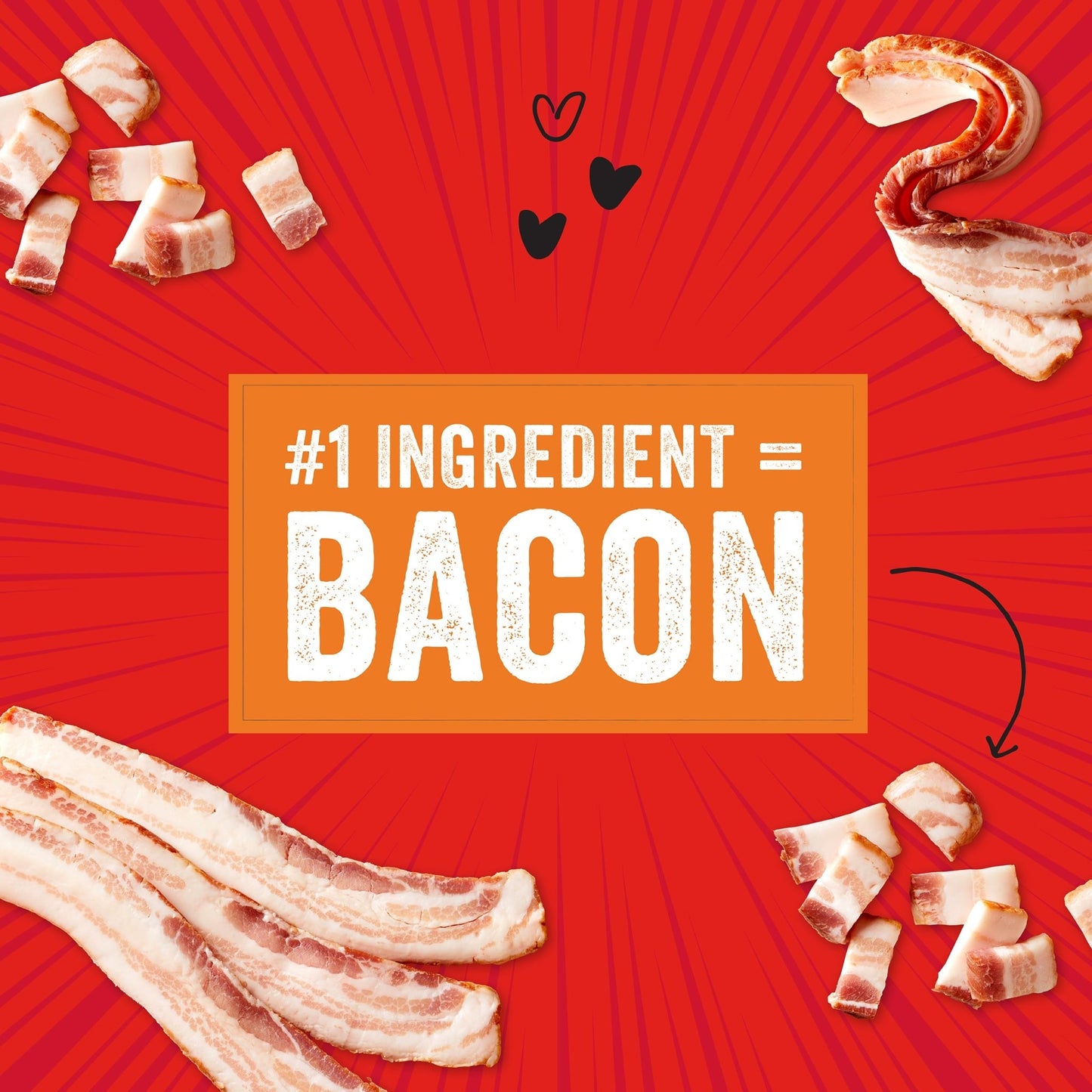 Stella & Chewy's Crav'n Bac'n Dog Treats Bacon & Beef Recipe, 8.25 oz. Bag
