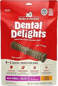 Stella & Chewy's Dental Delights Extra Small Dental Dog Treats, 10.5 - oz bag