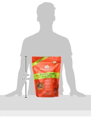 Stella & Chewy's Freeze Dried Raw Dinner Patties – Grain Free Dog Food, Protein Rich Duck Duck Goose Recipe – 25 oz Bag
