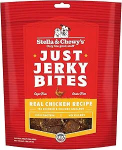 Stella & Chewy's Just Jerky Bites Real Chicken Recipe Grain - Free Dog Treats, 6 - oz bag