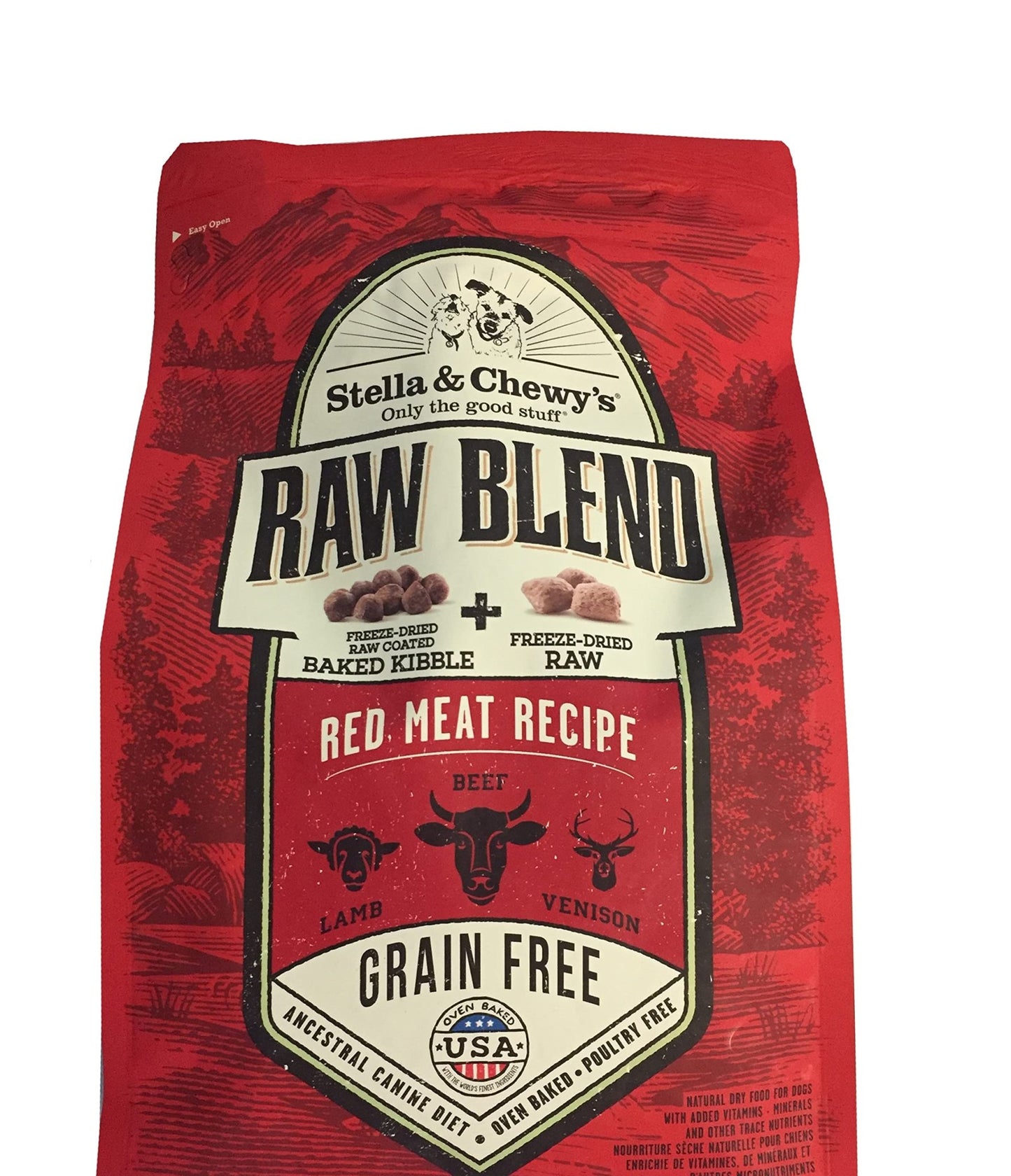 Stella & Chewy's Raw Blend Red Meat Dog Food | High - Protein Formula (22 lb)