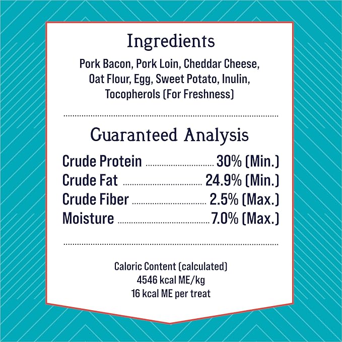 Stewart pops bacon and cheese and egg recipe 2.8 oz dog treats