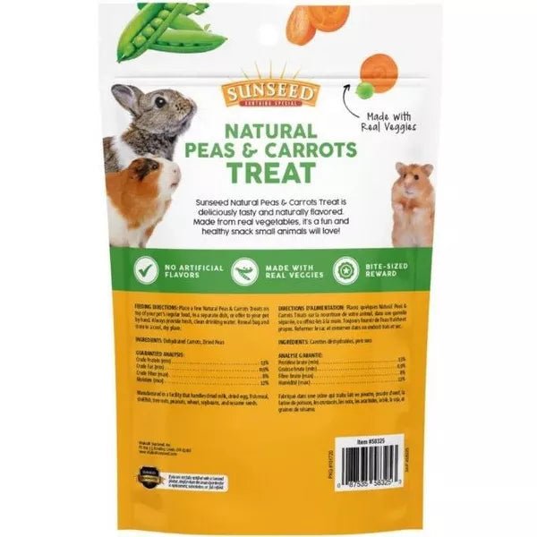 Sunseed Peas Carrots Treat Small animal treat 3oz pouch