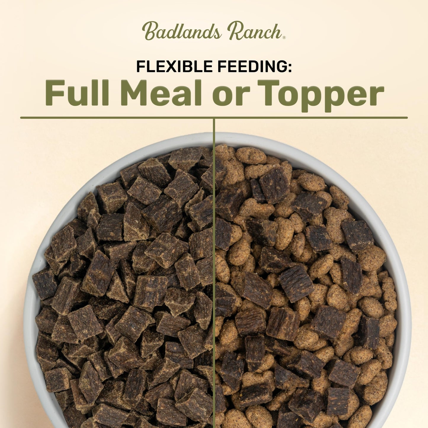 Superfood Complete, Air - Dried Adult Dog Food - High Protein, Zero Fillers, Superfood Nutrition by Katherine Heigl (24 oz, Beef & Bison Formula)