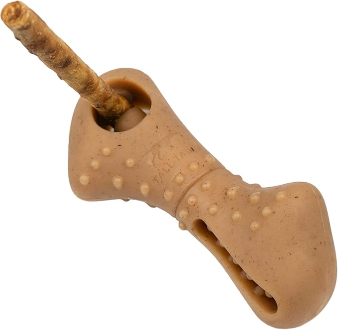 Tall tails long lasting treat bone chew dog treat holder large