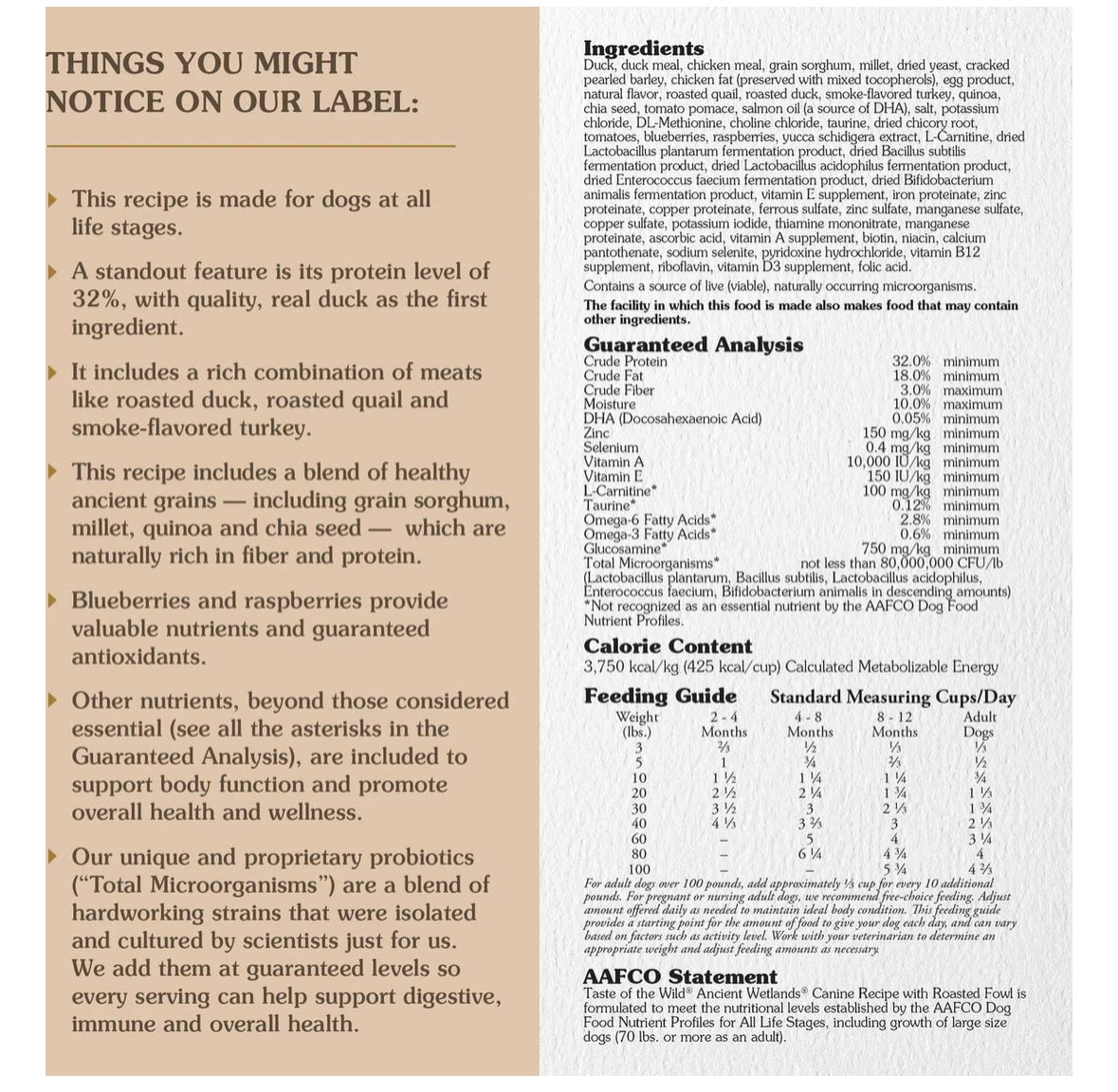 Taste of the Wild Ancient Wetlands with Ancient Grains Dry Dog Food, 14 - lb bag