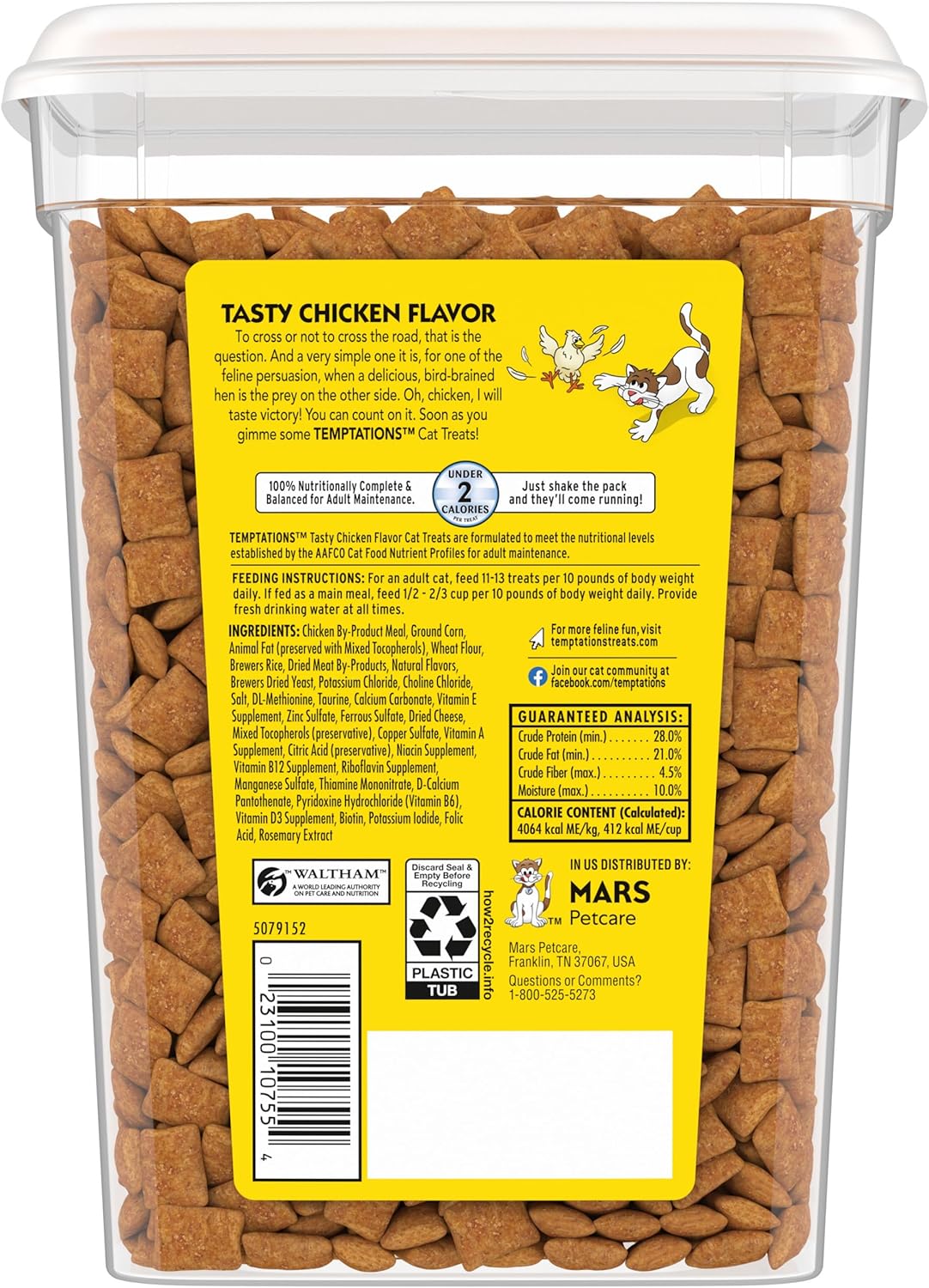 Temptations chicken cat treats 16oz value size