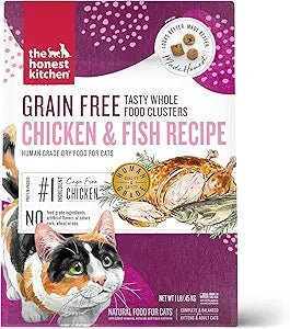 The honest kitchen grain free chicken & fish dry cat kibble food 1lb kibble