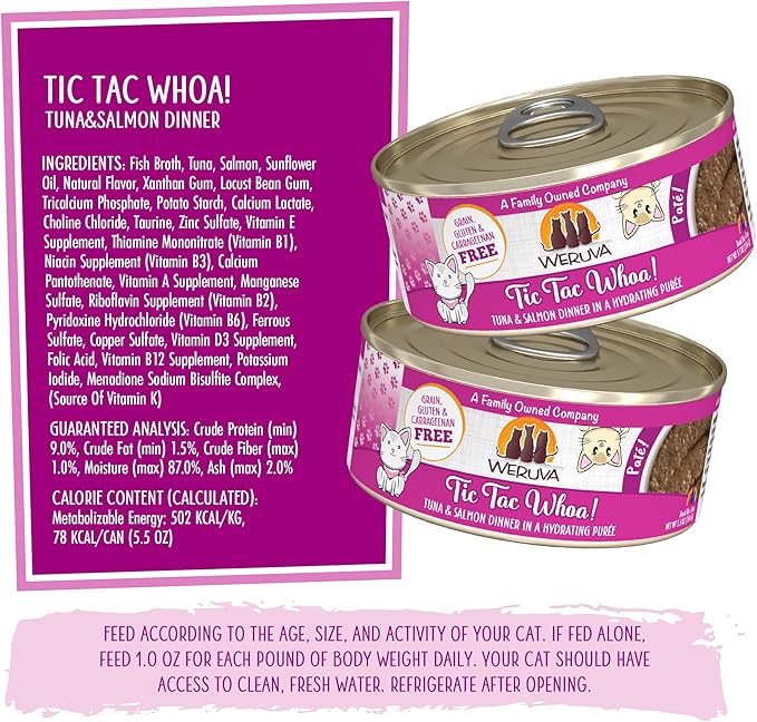 Tic tac whoa tuna and salmon