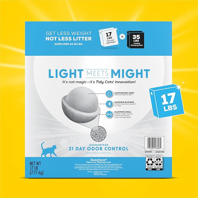 Tidy Cats Lightweight Instant Action Scented Clumping Clay Cat Litter, 17 - lb box
