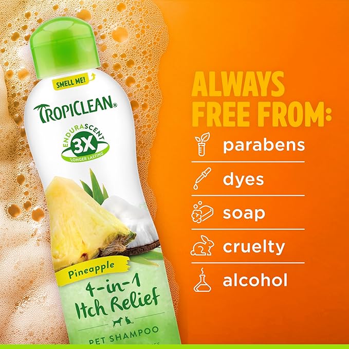 Tropiclean pet shampoo 4 in 1 itch relief