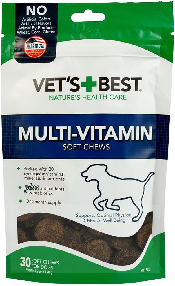 Vets best multivitamin soft chews 30 soft chews for dogs