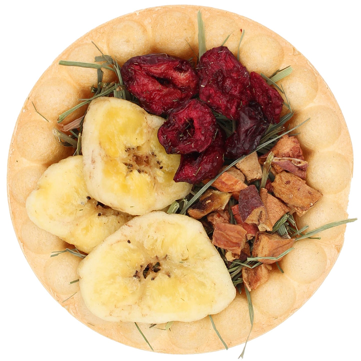 Vitakraft Veggie & Fruity Pie Treat For Pet Rabbits, Guinea Pigs, And Hamsters, 2 Pies,Brown,24" X 50", 1.27 Ounce