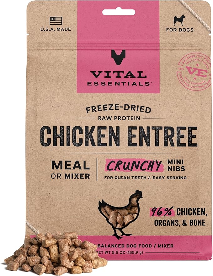 Vital essentials freeze dried raw chicken entree 5.5oz