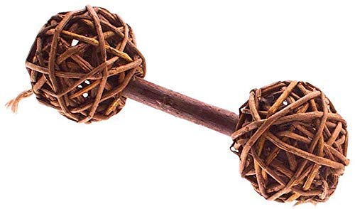 Ware Natural Woven Willow Small Pet Barbell Chew, Small
