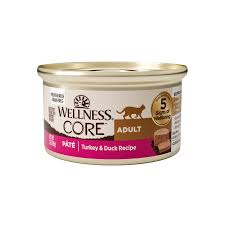 Wellness core adult pate Turkey & duck recipe canned cat food 3oz