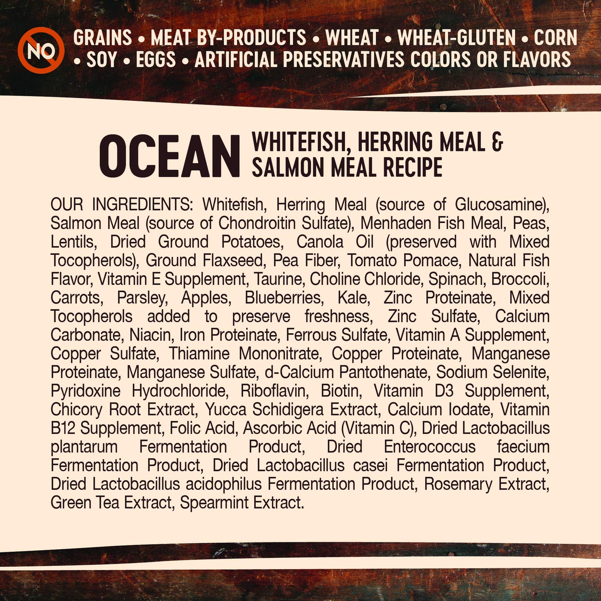 Wellness Core Grain - Free High - Protein Dry Dog Food – Ocean Whitefish, Herring & Salmon Recipe, 4 lb Bag | Natural Ingredients for Adult Dogs