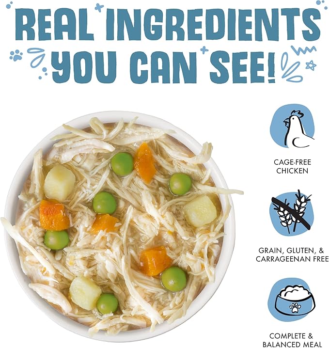 Weruva grandmas chicken soup with chicken veggies canned food 14oz dog food