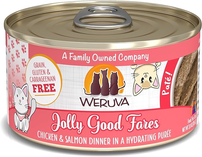 Weruva jolly good fares chicken and salmon dinner wet cat food