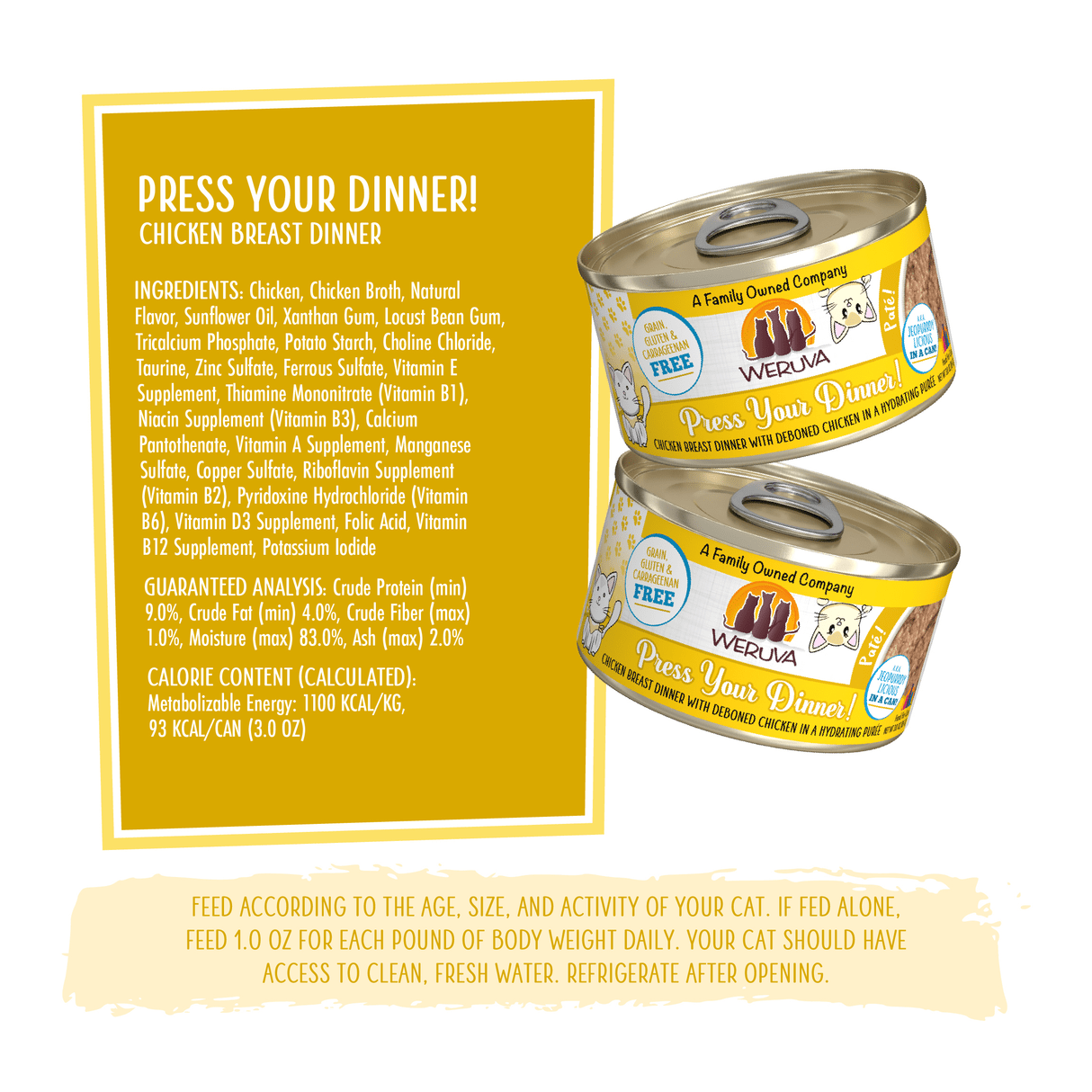Weruva press your dinners chicken breast dinner