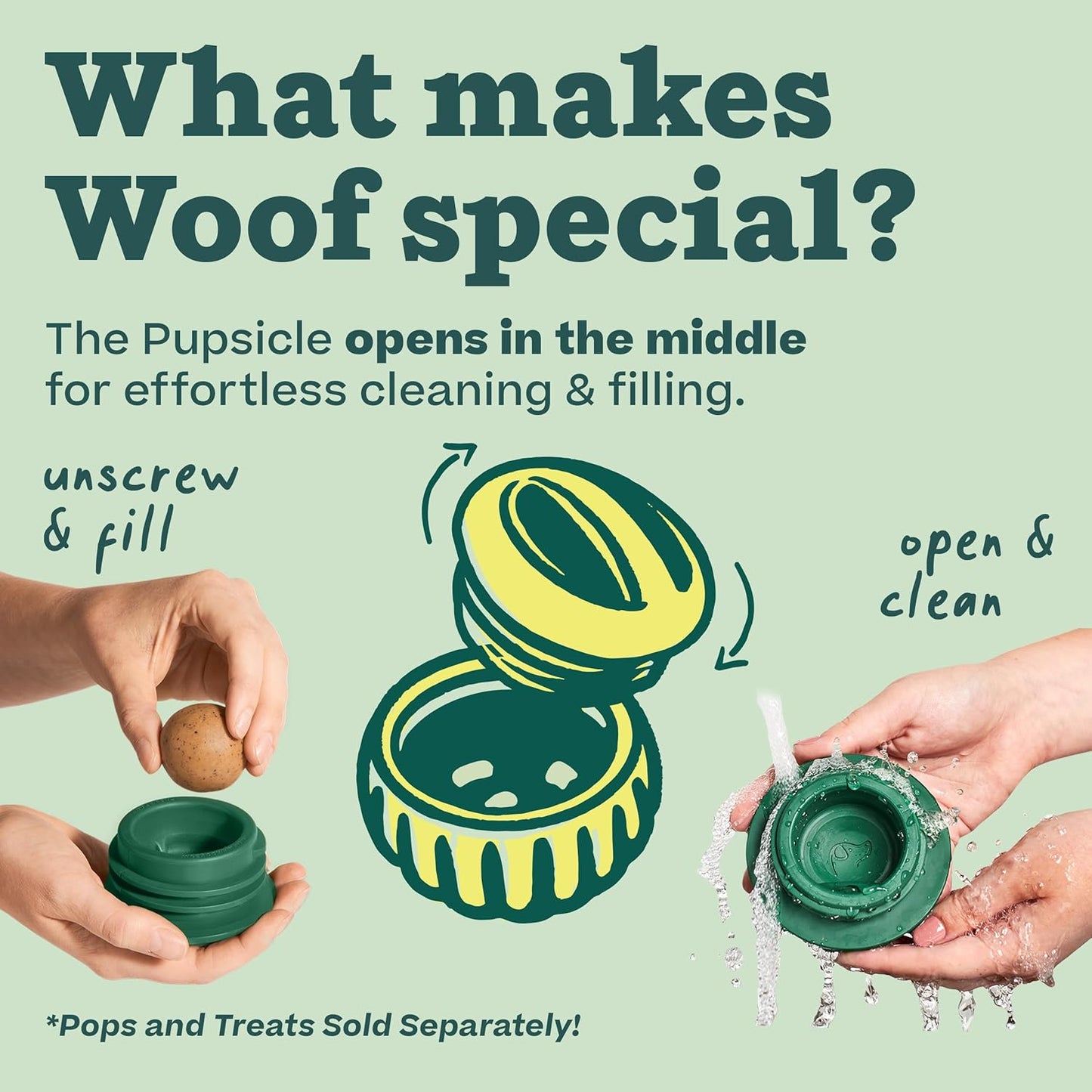 Woof pupsicle - large