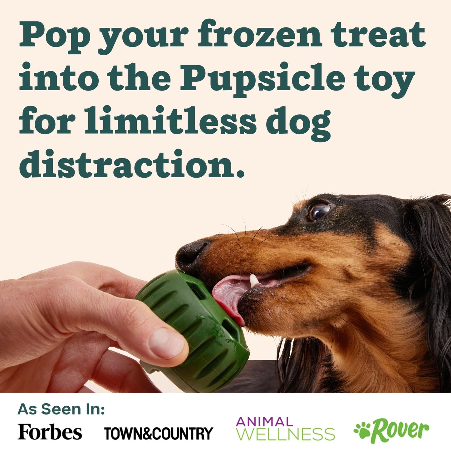 WOOF Pupsicle Treat Tray Mold, Small 10 - 25 lbs, Silicone Molds for Dog Treats, Dishwasher Safe, Reusable Treat Tray, Freeze Refill Treats For The Pupsicle Toy