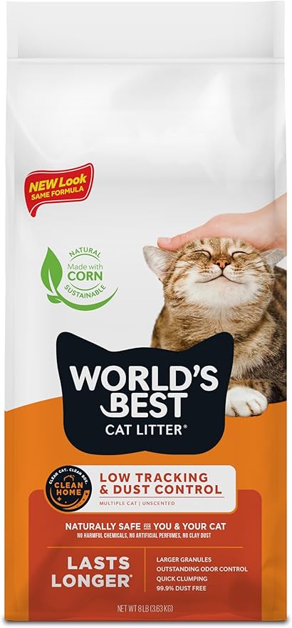 Worlds best cat litter low tracking and dust control 8lb