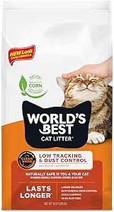 World's Best Low Tracking & Dust Control Multiple Cat Litter, 15 - lb