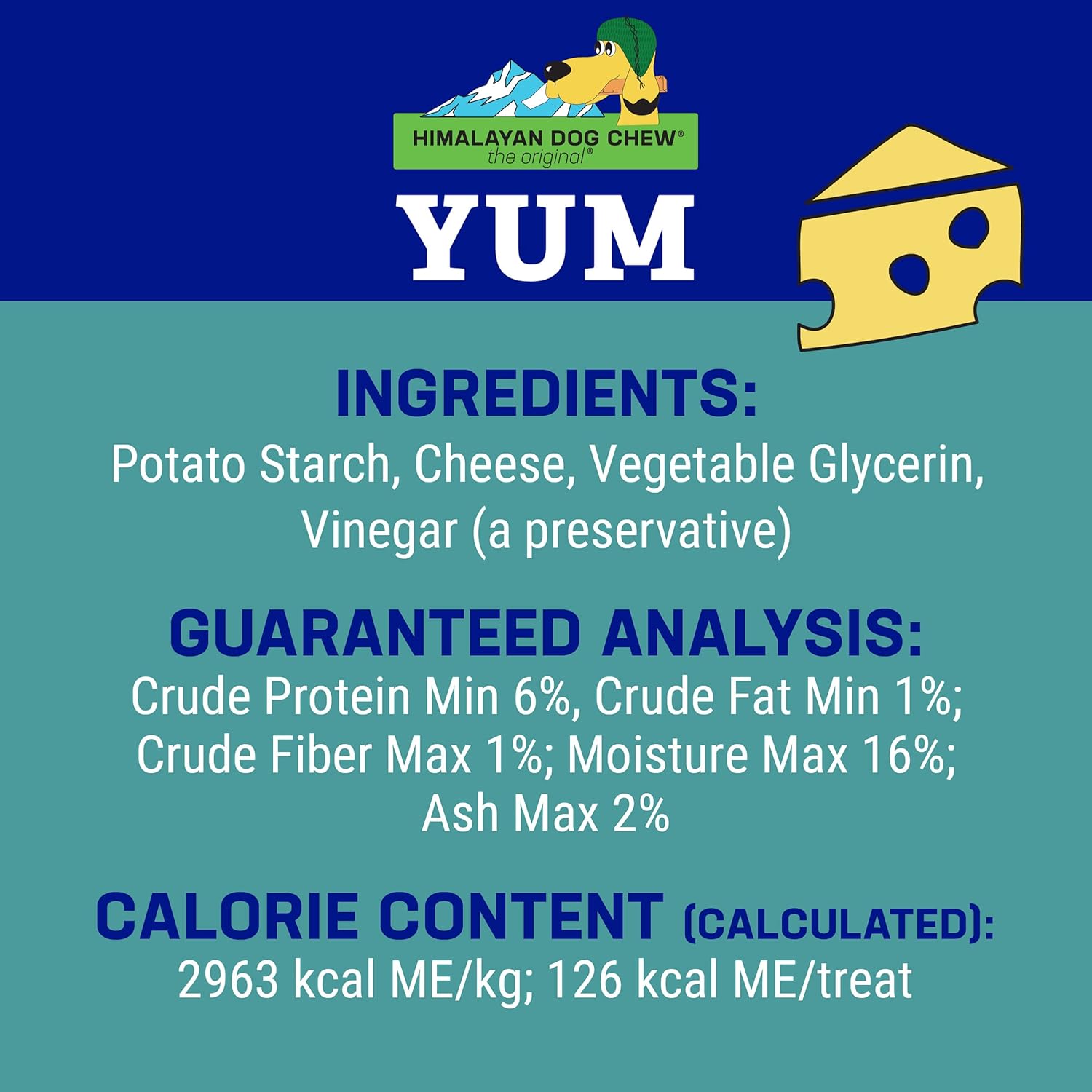 Yum Himalayan dog chew cheese dog