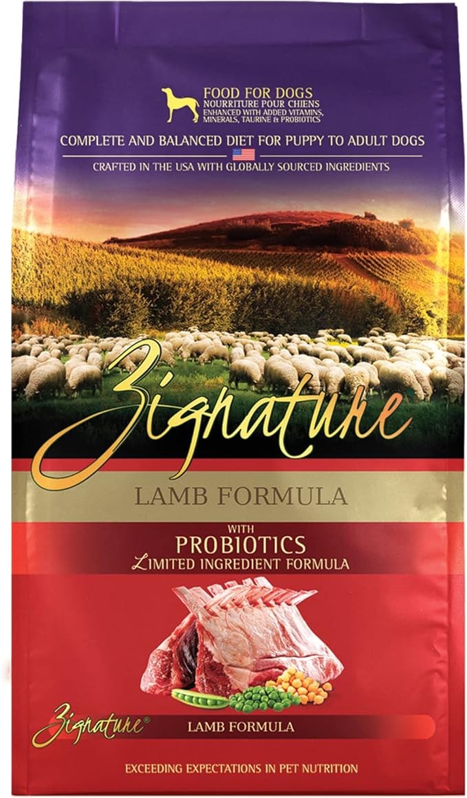 Zignature lamb formula dog food 12.5 lb