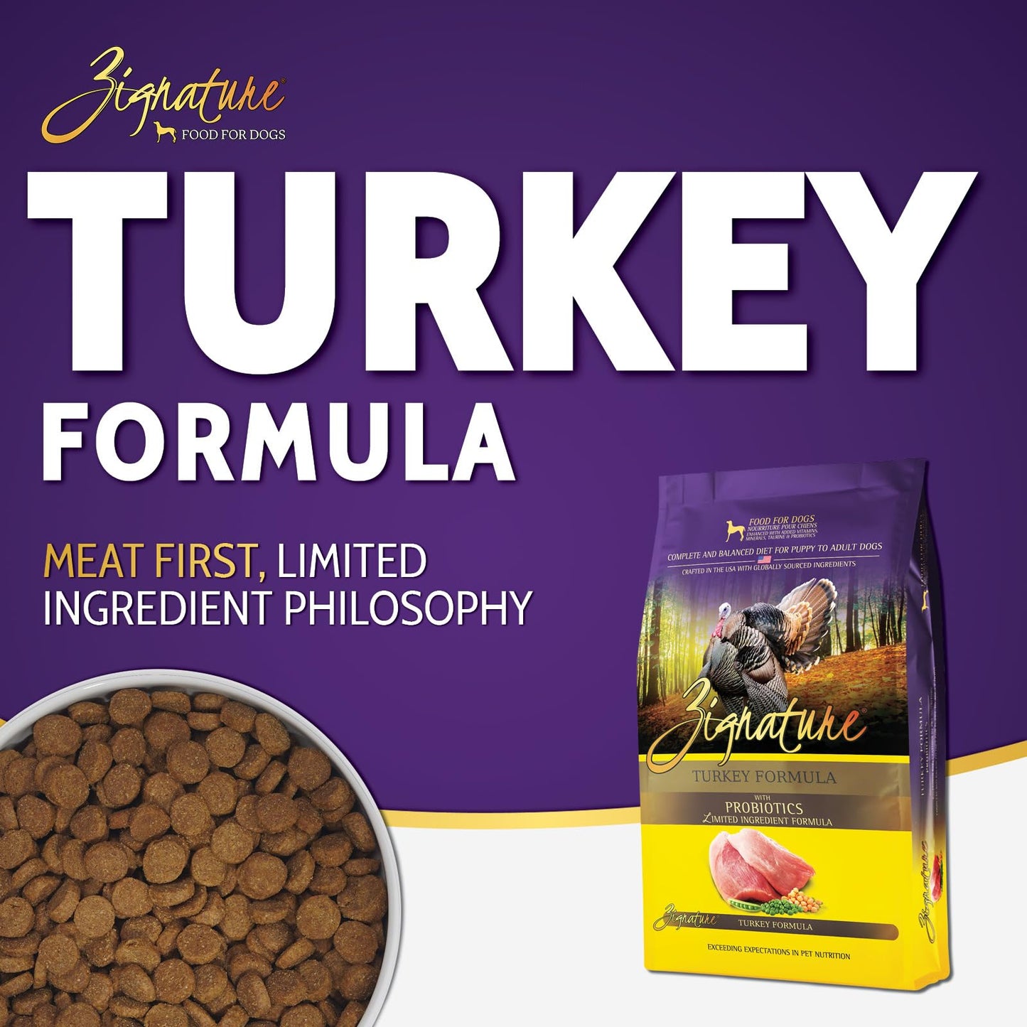 Zignature Turkey Limited Ingredient Formula Dry Dog Food 12.5 lb