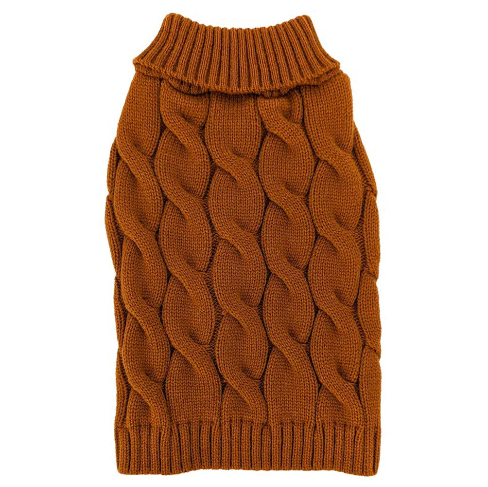 Fashion pet caramel sweater medium