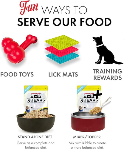 3 bears dog food with a purpose chicken recipe freeze dried dog food 3lbs