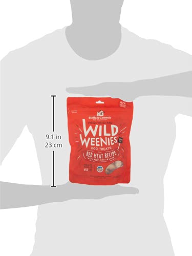 Stella & Chewy’s Freeze-Dried Raw Wild Weenies Dog Treats – All-Natural, Protein Rich, Grain Free Dog & Puppy Treat – Great for Training & Rewarding – Red Meat Recipe – 3.25 oz Bag