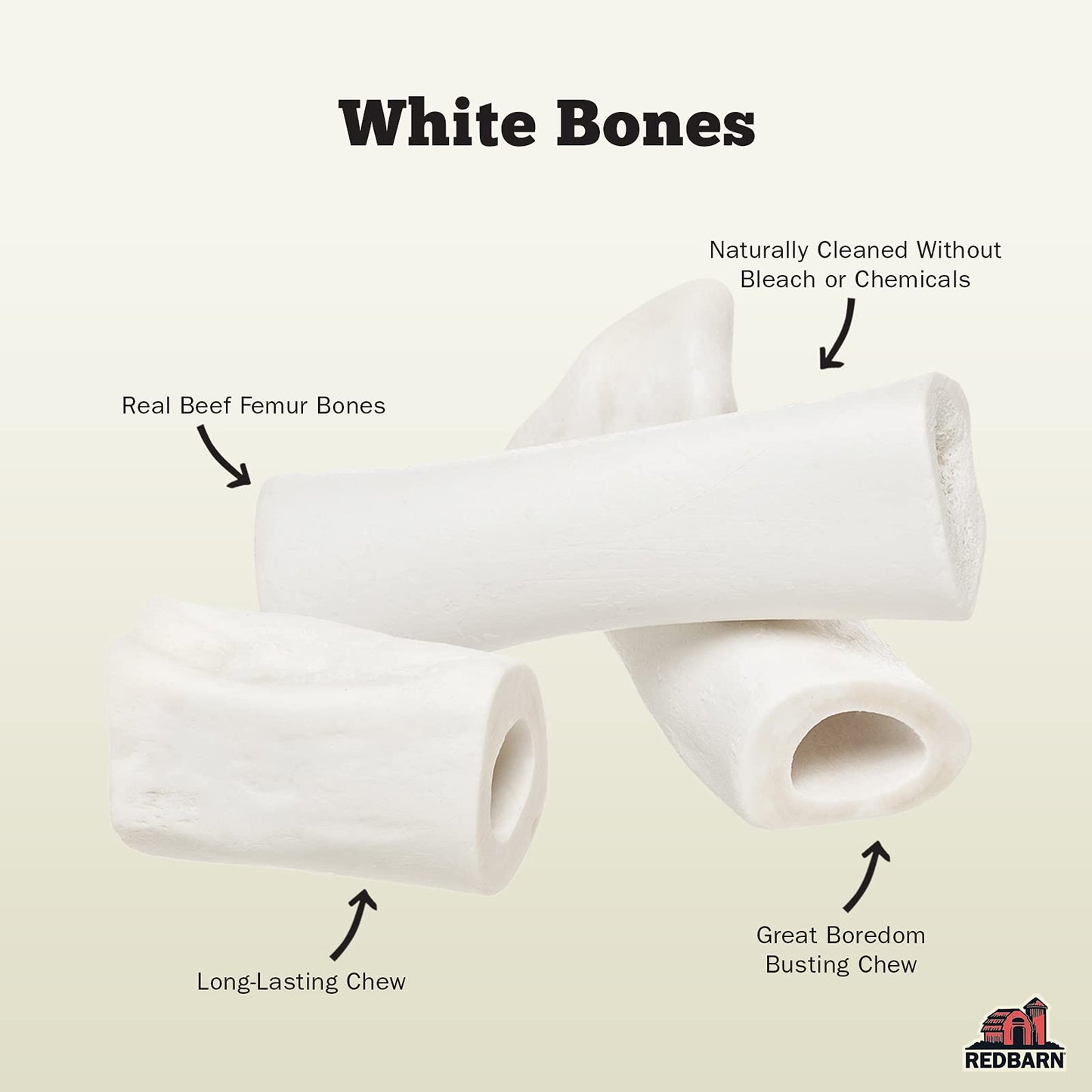 Redbarn White Bone for Dogs, Large 1-Count