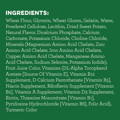 Greenies Teenie Natural Sweet Potato Flavor Dental Dog Treats, 12 oz., Count of 43